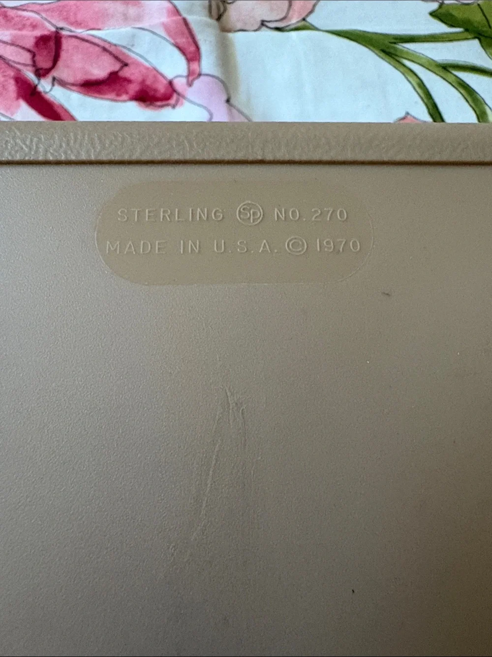 VINTAGE Herald Square Beige Card File Box 1970s